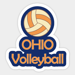 Ohio Volleyball Sticker